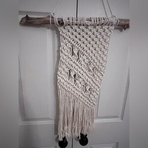 Handmade Macramé Wall Hanging in Natural Cream